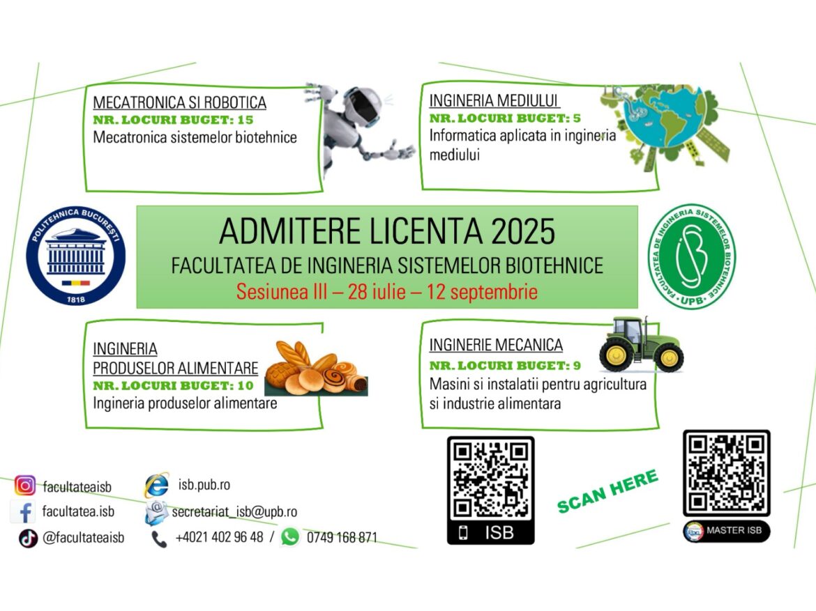 ISB admitere S3